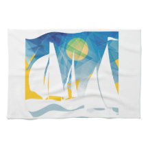Abstracte Sail Boat Sailor