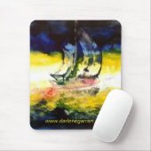 abstracte Sailing Mousepad Muismat (Met muis)