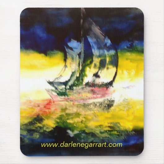 abstracte Sailing Mousepad Muismat (Voorkant)