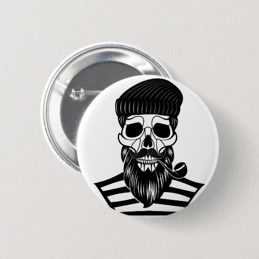 Abstracte Sailor Skull Button (Voorkant /achterkant)