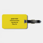 Abstracte Sakura Spring Cherry Blossom Floral Bagagelabel (Achterkant horizontaal)