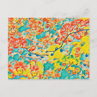 Abstracte Sakura Spring Cherry Blossom Floral Briefkaart
