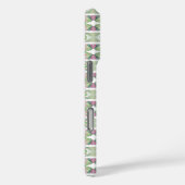 Abstracte salie en roze bloemen cel Case-Mate iPhone case (Achterkant / Rechts)