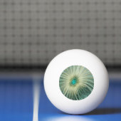 Abstracte saliegroene fantasiebloem fractale kunst pingpongbal (Net)