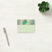Abstracte saliegroene fantasiebloem fractale kunst post-it® notes (Kantoor)