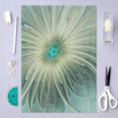 Abstracte saliegroene fantasiebloem fractale kunst tissuepapier (Craft)