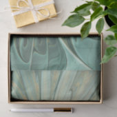 Abstracte saliegroene fantasiebloem fractale kunst tissuepapier (Geschenk)