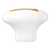 Abstracte samengeperste rechthoeken midden eeuw mo keramische knop (Zijkant)