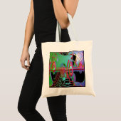 Abstracte samenhorigheid Budget Canvas tas (Voorkant (product))