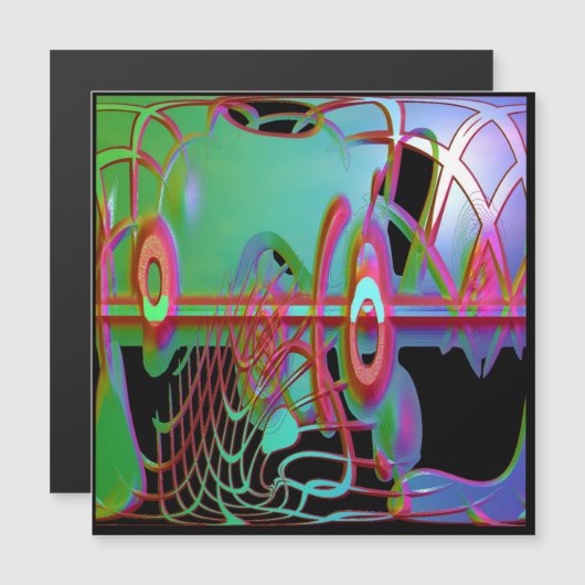 Abstracte Samenhorigheid Magnetische Kaart (Voorkant / Achterkant)