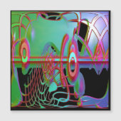 Abstracte Samenhorigheid Magnetische Kaart (Voorkant)