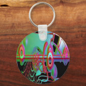 Abstracte samenhorigheid sleutelhanger (Voorkant)
