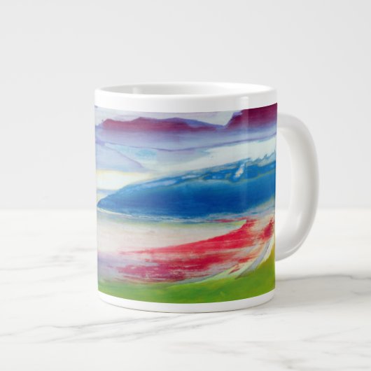 Abstracte samenstelling grote koffiekop (Voorkant rechts)