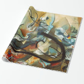 Abstracte samenstelling Kandinsky Cadeaupapier (Uitgerold)