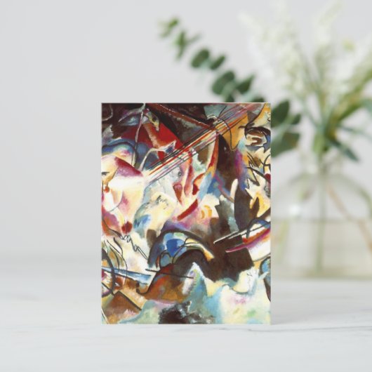 Abstracte samenstelling Kandinsky VI Briefkaart (Staand voorkant)