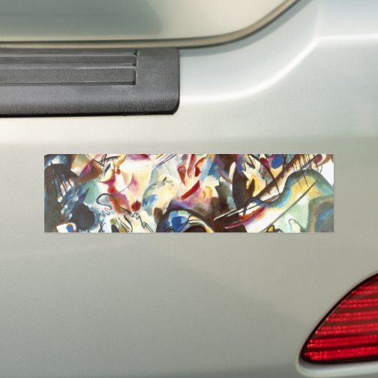 Abstracte samenstelling Kandinsky VI Bumpersticker (Op auto)
