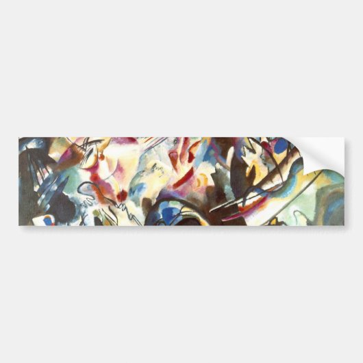 Abstracte samenstelling Kandinsky VI Bumpersticker (Voorkant)
