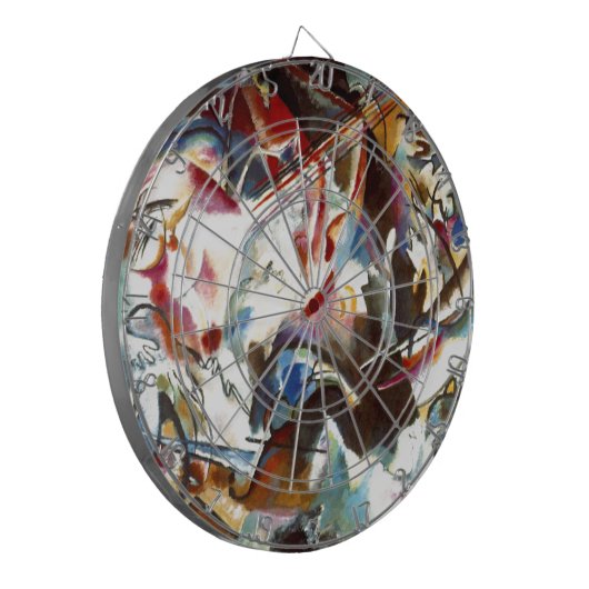 Abstracte samenstelling Kandinsky VI Dartbord (Voorkant Links)
