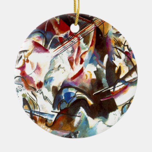 Abstracte samenstelling Kandinsky VI Keramisch Ornament (Voorkant)