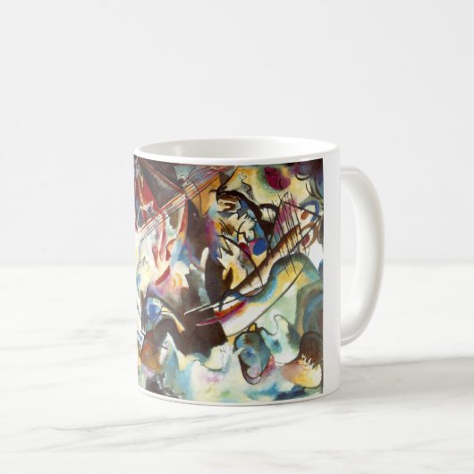 Abstracte samenstelling Kandinsky VI Koffiemok (Voorkant rechts)