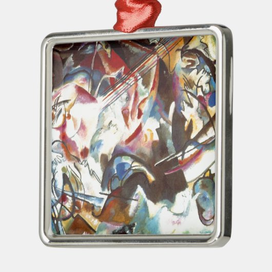 Abstracte samenstelling Kandinsky VI Metalen Ornament (Links)