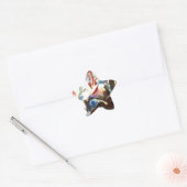 Abstracte samenstelling Kandinsky VI Ster Sticker (Envelop)