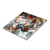 Abstracte samenstelling Kandinsky VI Tegeltje (Zijkant)