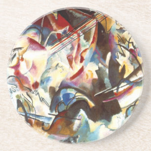 Abstracte samenstelling Kandinsky VI Zandsteen Onderzetter