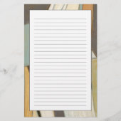 Abstracte samenstelling met gedempte kleuren briefpapier (Voorkant)