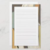 Abstracte samenstelling met gedempte kleuren briefpapier (Voorkant / Achterkant)