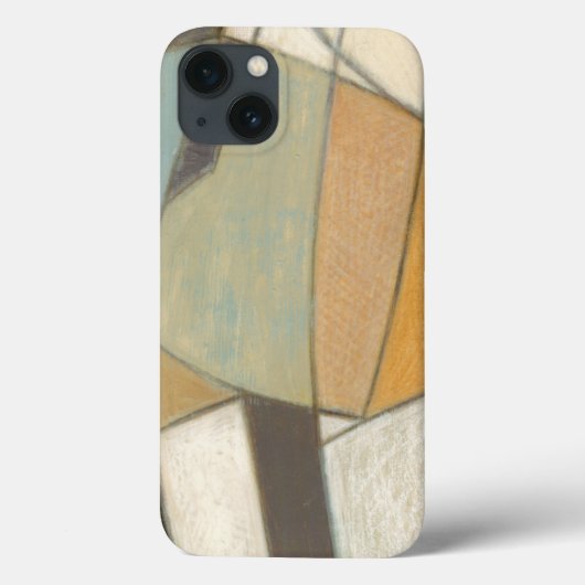 Abstracte samenstelling met gedempte kleuren Case-Mate iPhone case (Achterkant)