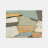 Abstracte samenstelling met gedempte kleuren fleece deken (Voorkant (Horizontaal))