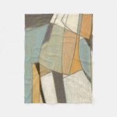 Abstracte samenstelling met gedempte kleuren fleece deken (Voorkant)