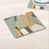 Abstracte samenstelling met gedempte kleuren kartonnen onderzetters (Schuin)