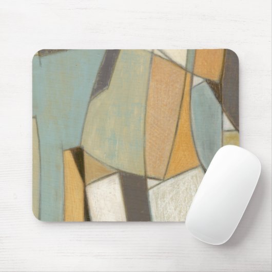 Abstracte samenstelling met gedempte kleuren muismat (Met muis)