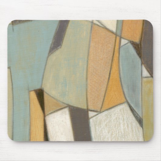 Abstracte samenstelling met gedempte kleuren muismat (Voorkant)