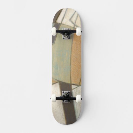Abstracte samenstelling met gedempte kleuren skateboard (Voorkant)