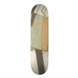 Abstracte samenstelling met gedempte kleuren skateboard