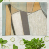 Abstracte samenstelling met gedempte kleuren theedoek (Gevouwen)