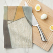 Abstracte samenstelling met gedempte kleuren theedoek (Quarter Fold)