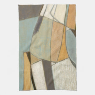 Abstracte samenstelling met gedempte kleuren theedoek