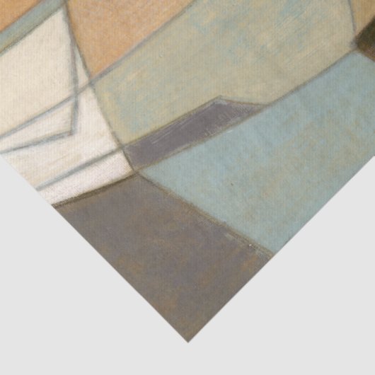 Abstracte samenstelling met gedempte kleuren tissuepapier (Detail)