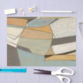 Abstracte samenstelling met gedempte kleuren tissuepapier (Craft)