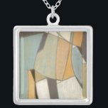 Abstracte samenstelling met gedempte kleuren zilver vergulden ketting<br><div class="desc">De gedempte kleuren van deze Norman Wyatt compositie versterken zich terug naar abstracte werken van Piet Mondrian. Terwijl de gebruikte verven neer worden gedrukt,  spreken hun kleuren samen luid en roepen aandacht aan het stuk. Koop vandaag uw exemplaar!</div>