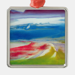 Abstracte samenstelling metalen ornament