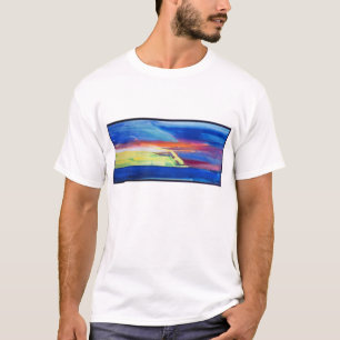 Abstracte samenstelling t-shirt