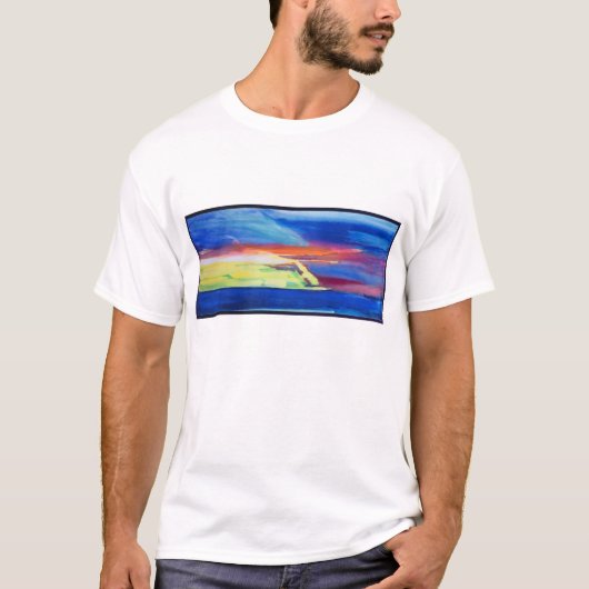 Abstracte samenstelling t-shirt (Voorkant)