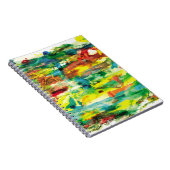 abstracte samenstelling van het schilderij van oli notitieboek (Rechterzijde)