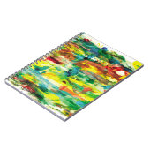 abstracte samenstelling van het schilderij van oli notitieboek (Linkerzijde)