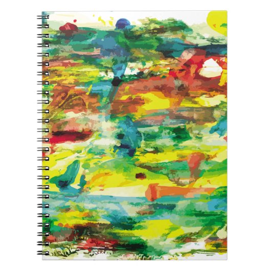 abstracte samenstelling van het schilderij van oli notitieboek (Voorkant)